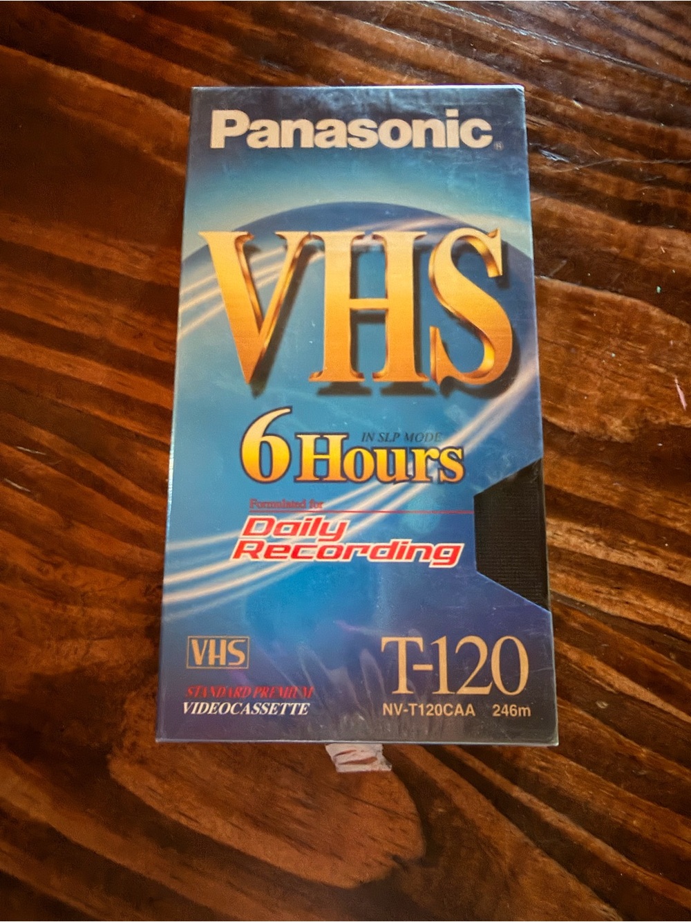 Panasonic Blue and Gold VHS T-120 6 Hours Tape